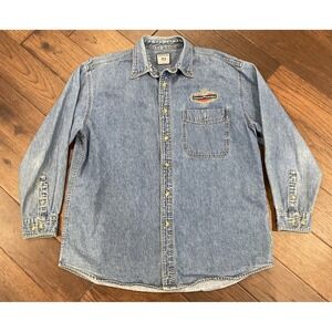 Vintage Domaine Ste. Michelle Sparkling Wine 2000 Lee Button Up Adult Size Large